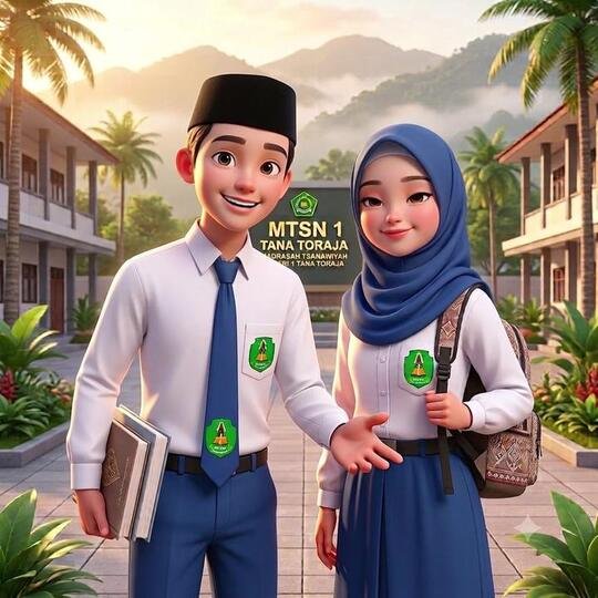 Poster Video percakapan dan keseharian siswa MTsN 1 Tana Toraja