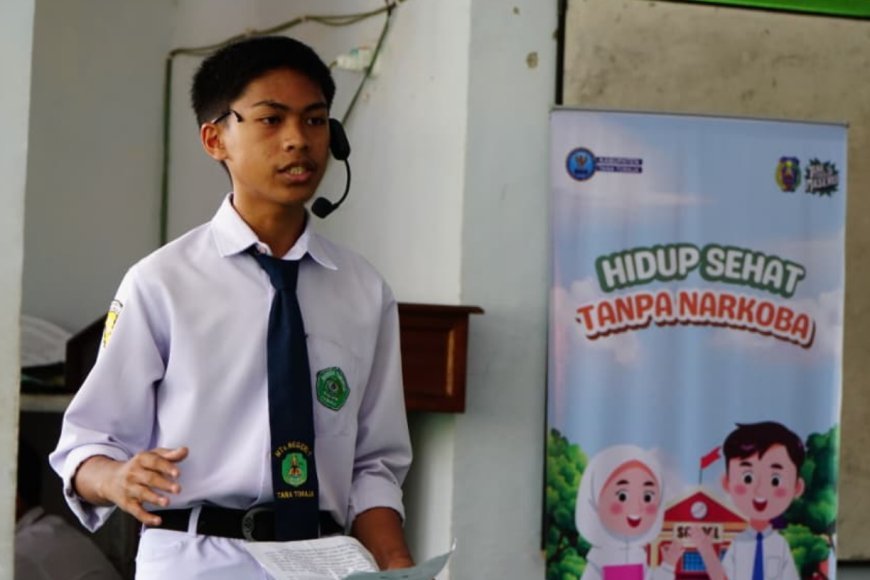 AMAN Gelorakan TEGAS! Siswa MTsN 1 Tana Toraja Lawan Narkoba