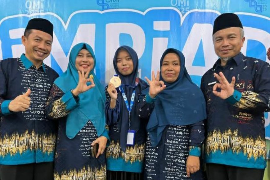 Gheshiya Regina Rahmi Raih Medali Perunggu, Olimpiade Madrasah Indonesia Tingkat Nasional 2025