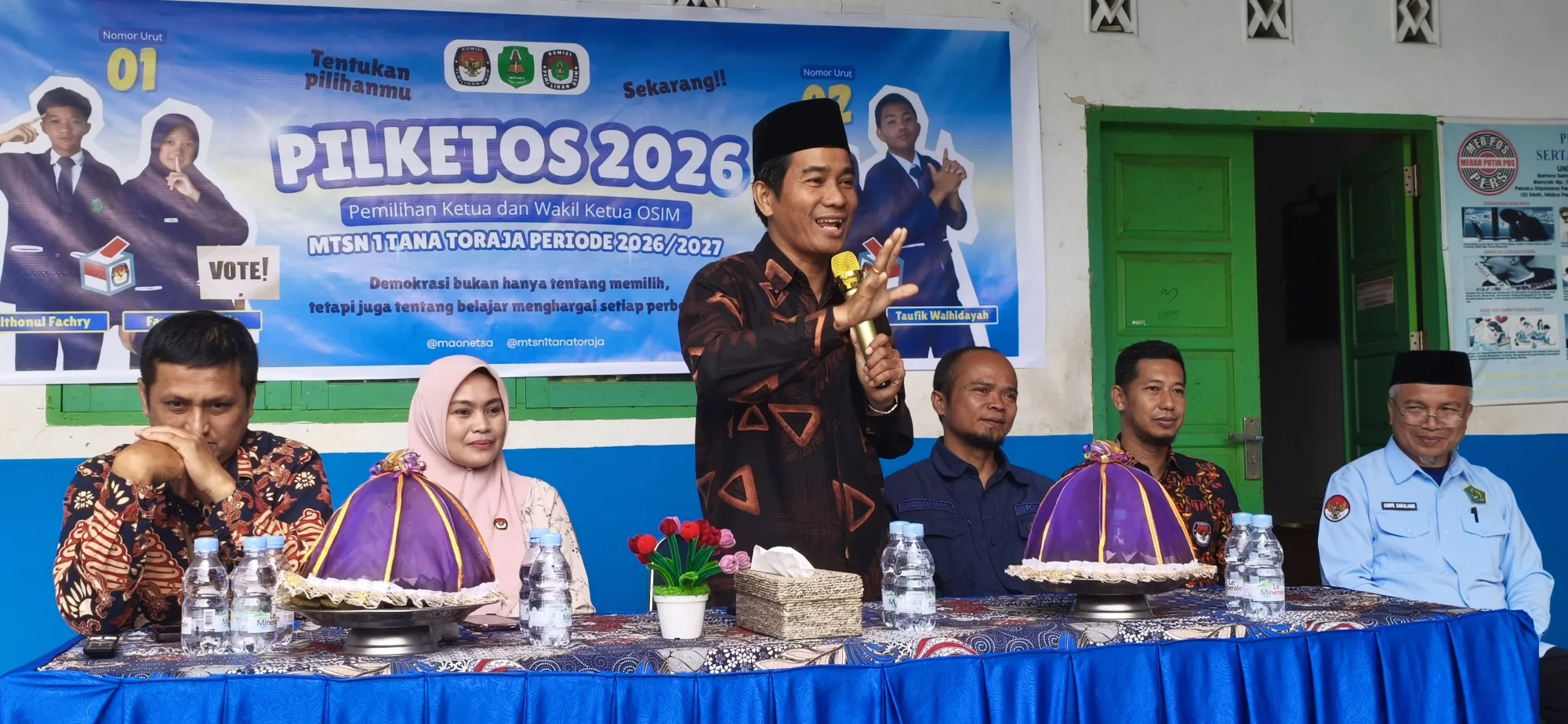 Komisioner KPU Tana Toraja Hadir dengan Formasi Lengkap, Pilketos Jadi Ruang Belajar Demokrasi